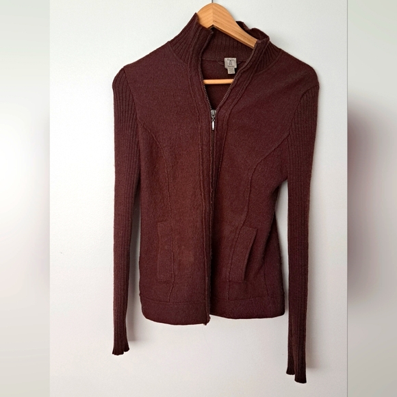 Chocolate brown vintage Tristan warm jacket size XS - Picture 1 of 4